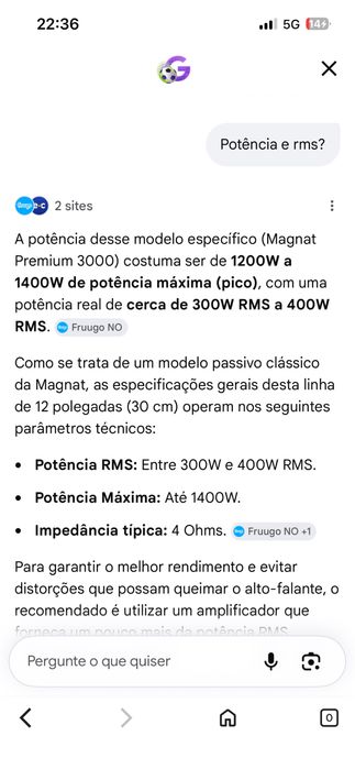 Subwoofer magnat supreme 3000