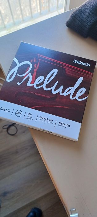 Cordas para violoncelo D'addario Prelude J1010 3/4M
