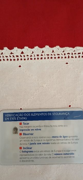 Cartão plástico  - nota de 20,00