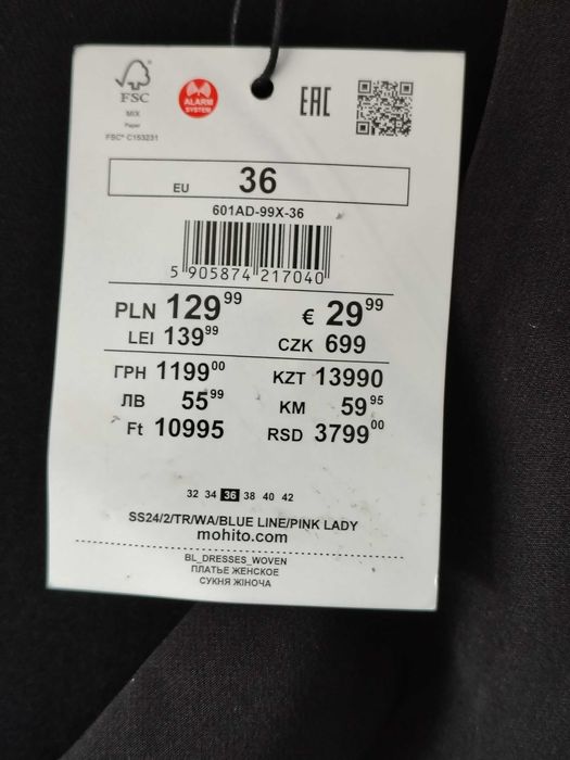 NOWA sukienka Mohito