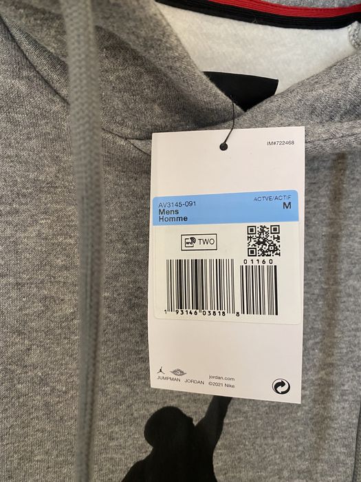 Sweatshirt cinzenta air jordan nike NOVA