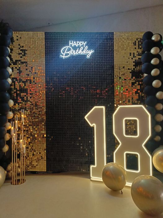 Cyfry LED 1, 8, 18, 40, 50, 60