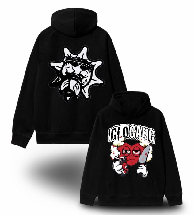 Худи Glo Gang Logo унисекс гло гэнг тишка толтсовка кофта лонгслив New