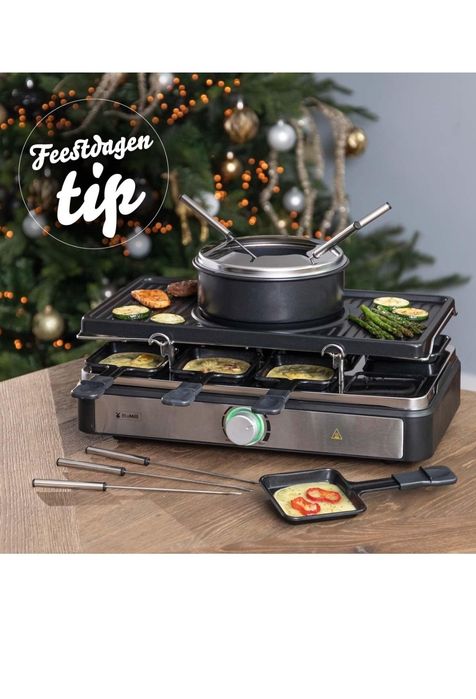 BluMill Raclette & Fondue grill elektryczny stołowy