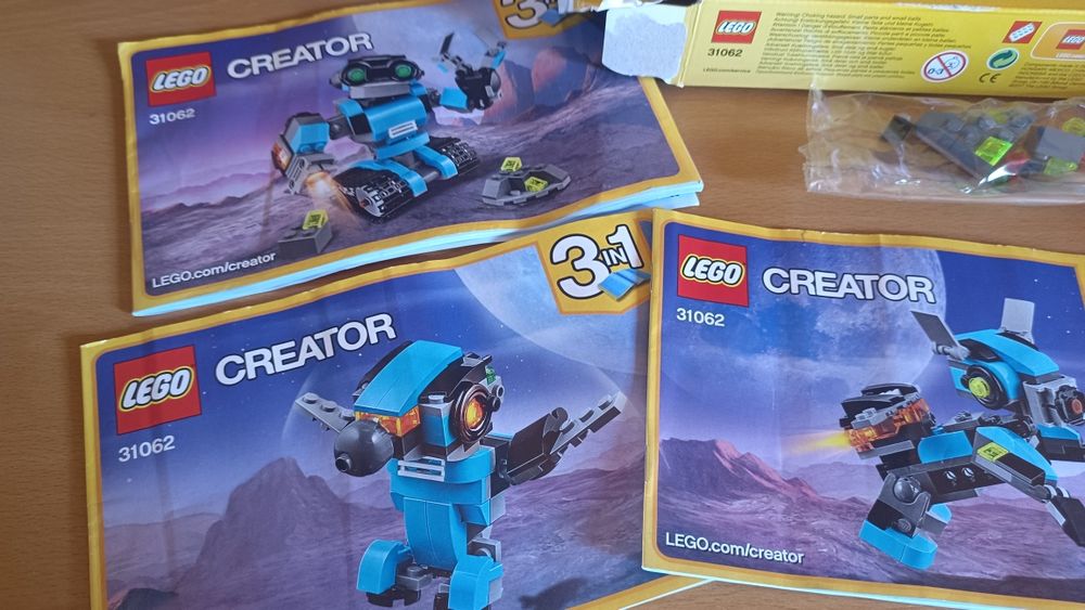LEGO zestaw 31062  komplet 100% pudełko zapasy 3w1 CREATOR
