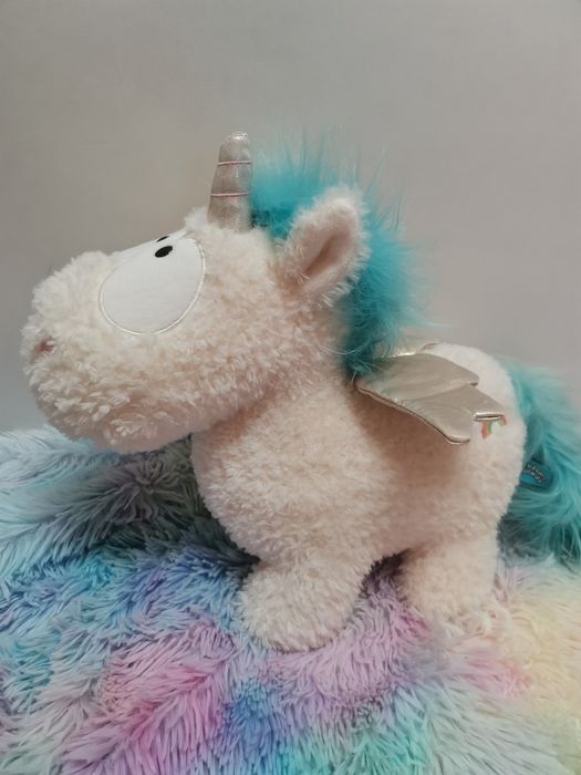 Nici Theodor and Friends jednorożec z niebieską grzywą maskotka duża