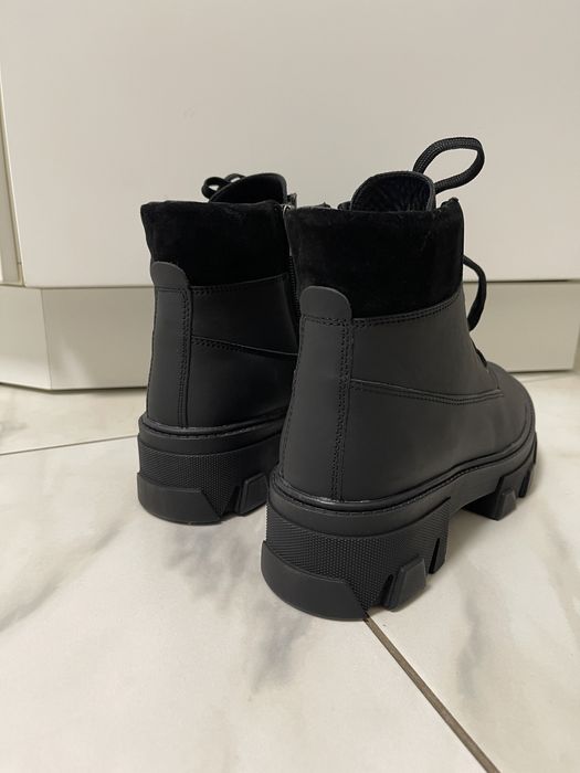 Черевики ботинки зимові цигейка натуральна шкіра