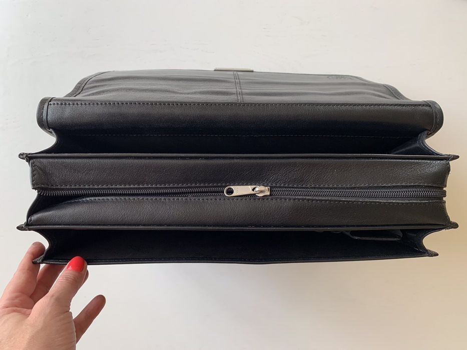 Портфель деловой натуральная кожа Slavnik сумка для документов