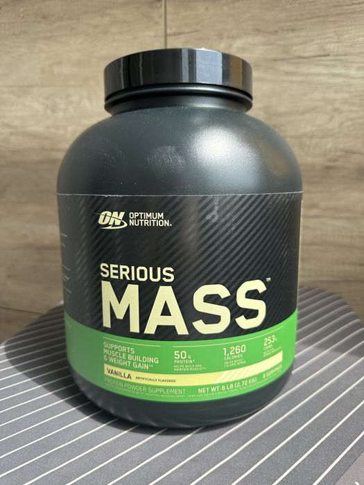 Гейнер Optimum Nutrition USA Serious Mass 2,72 кг ваніль