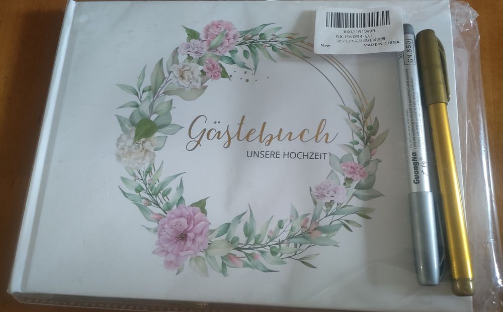 Księga Gości Weselnych Marvelights Zestaw | 120 stron | Papier 170g