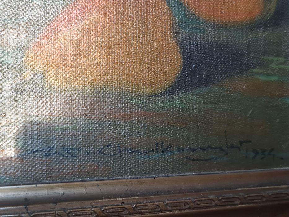 Obraz Wacława Chodkowskiego "Owoce" (1934 r.)