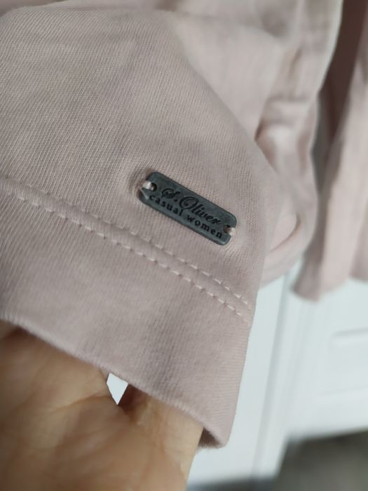 różowa cienka bluza polo oversize xxxl