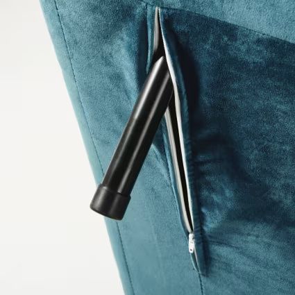 Sofá-cama em veludo turquesa da Maison du Monde