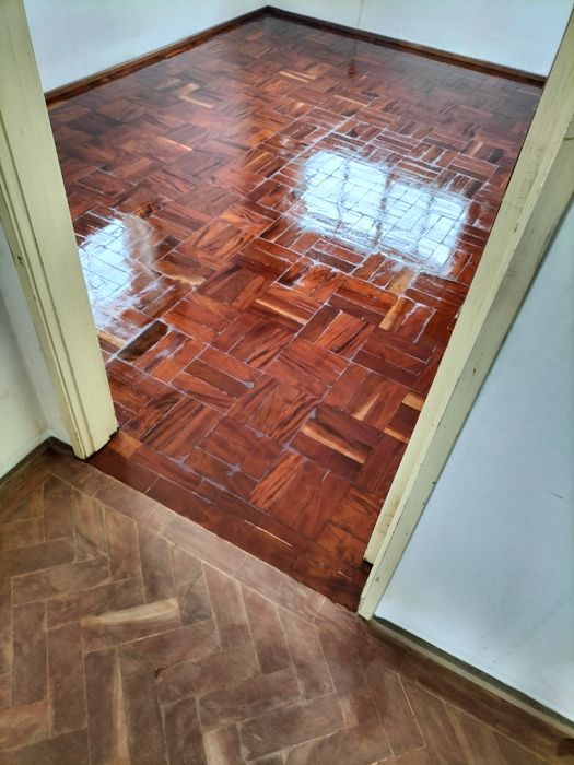 Taqueiro recuperação pavimento madeira flutuante e aplicação