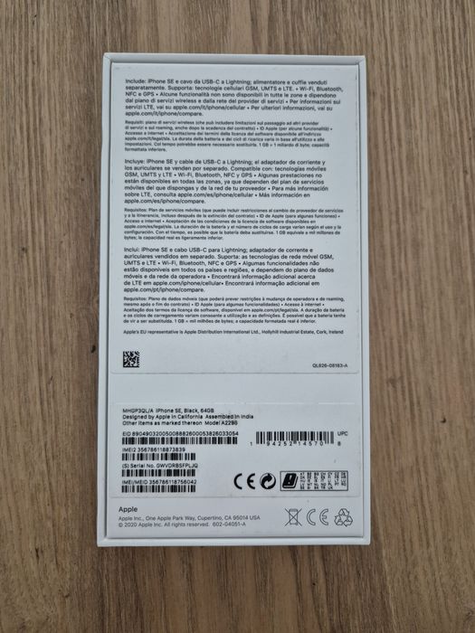 Iphone SE 2020 2a geração 64 Gb