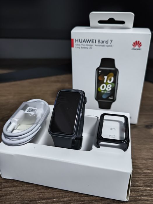 Smartwatch Huawei Band 7 nowe szkło etui + nowy pasek