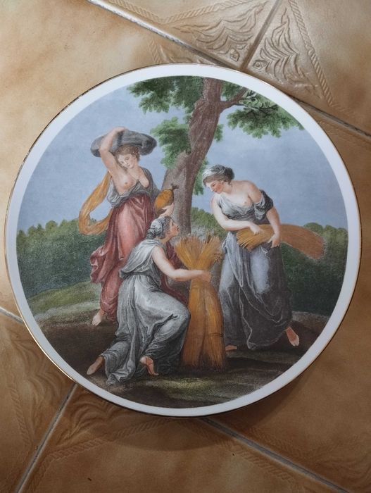 Conjunto de 4 Pratos Limoges-Porcelana Saint Croix