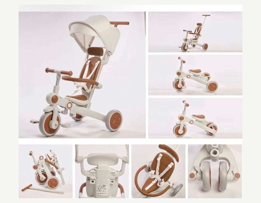 Трехколесный велосипед беговел трансформер 4-в-1 Nodle A7 New