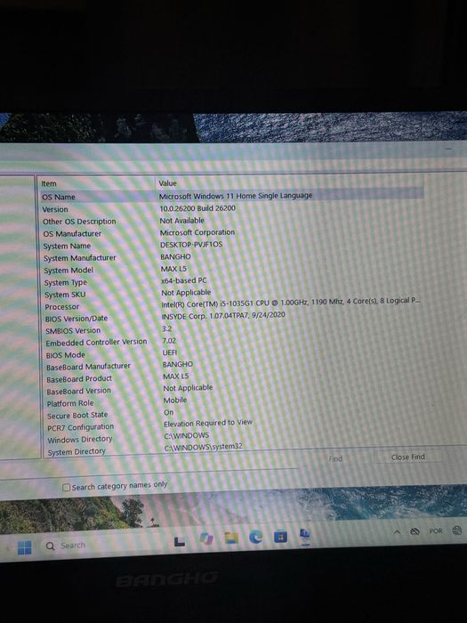Computador BANGHO MAX L5