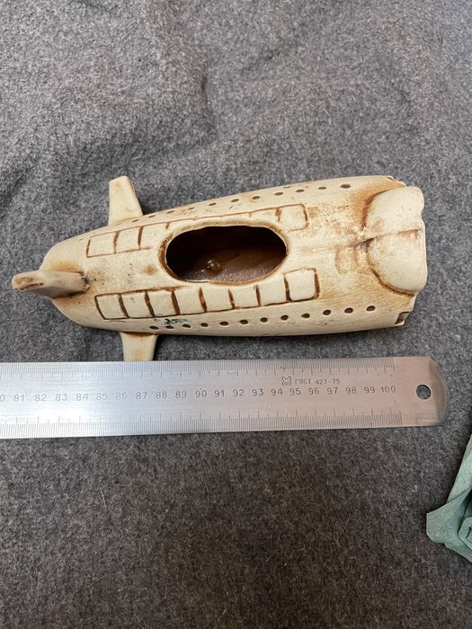 Домик термометр для рыбок аквариума б/у