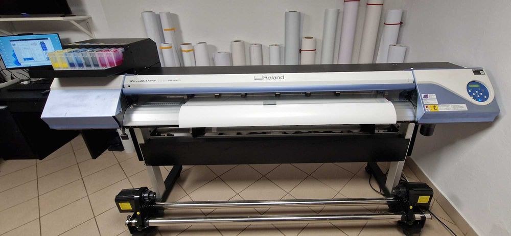 Ploter Roland VS-640i druk i cięcie + laminator 137 cm, komplet