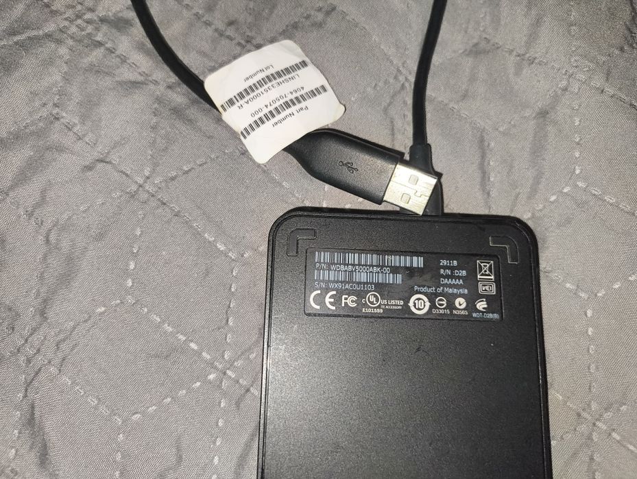 Внешний жесткий диск Western Digital Elements Portable 500 GB USB 2.0