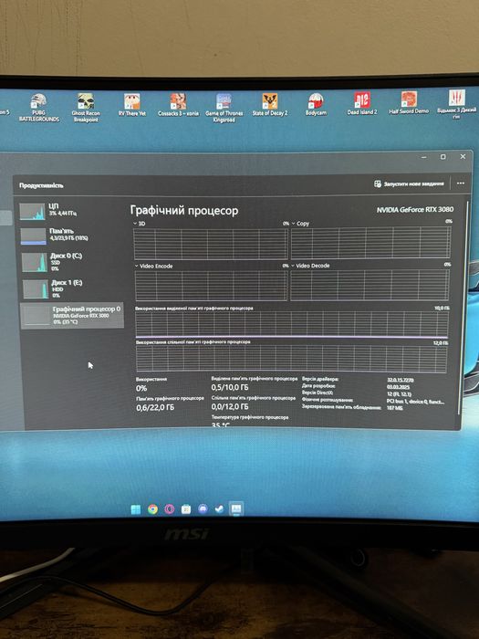 Komputer Intel i5 9600K + RTX 3080 + 24GB DDR4 RAM