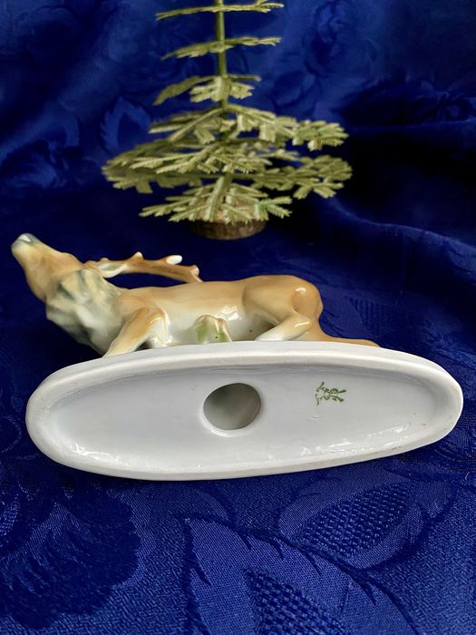 1930-ті! Арт-деко статуетка Німеччина лось фарфор антикварна