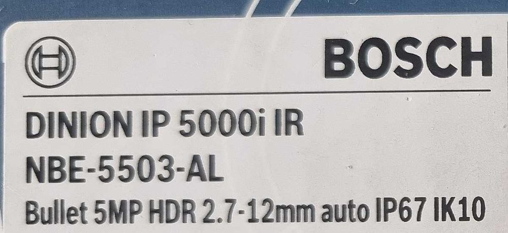 Kamera IP Bosch*5MP* Dinion IP 5000i IR*IP67*IK10*nowa