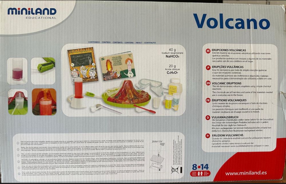 Brinquedo caixa de experiênçias de química 8 a 14 anos.