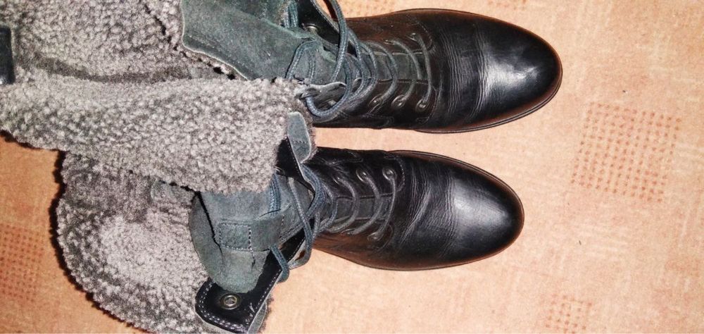 Черевики жіночі Ecco зимові шкіряні