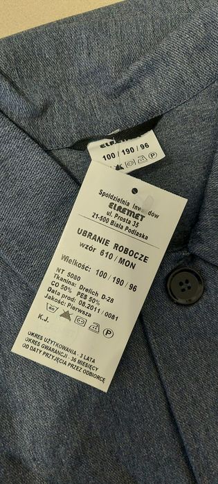 Ubranie robocze, ochronne wzór  610 / MON