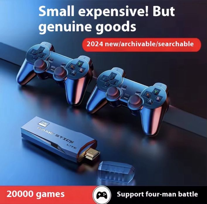 Console Retro  Game Stick 4K – 128GB | +20.000 JOGOS CLÁSSICOS!