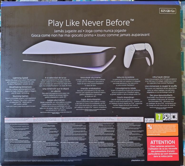 Caixa para Consola Edição Digital - Ps5/PlayStation 5