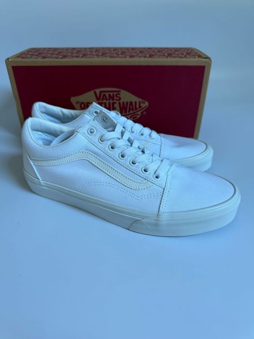 Nowe sneakersy trampki VANS OLD SKOOL białe 42,5