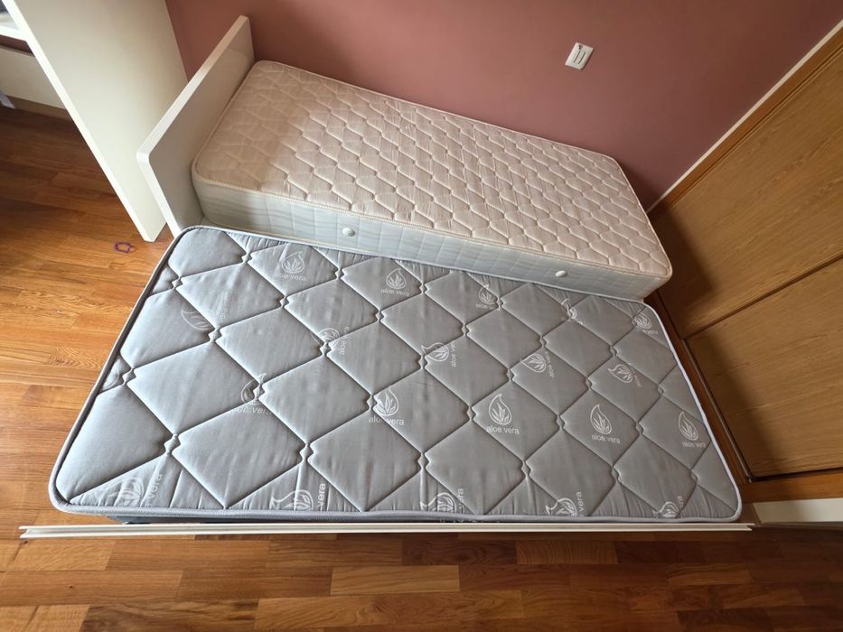 Cama Trama individual 90x200 + cama gaveta