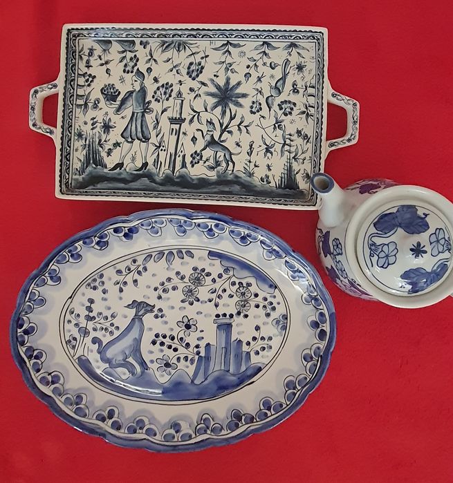 Terrinas, Travessas, pratos. jarras, loiça.