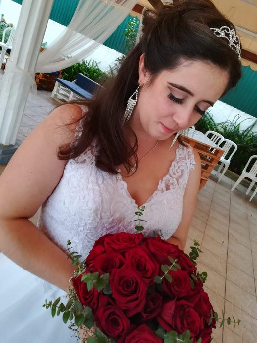 Urgente vendo Vestido de Noiva