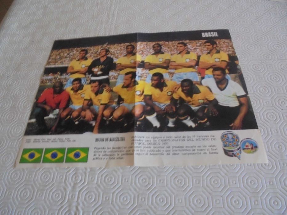 Posters (24X32) de Seleções de Futebol no Mundial do México de 1970