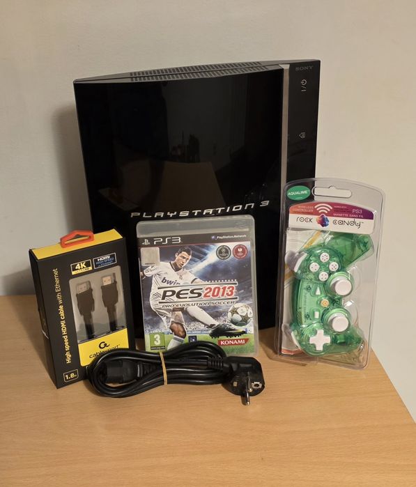 Playstation 3 Fat 80gb + Comando + Jogo