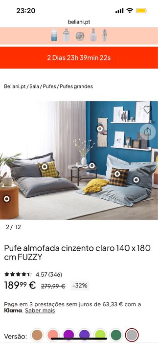 Puff gingante 140x180