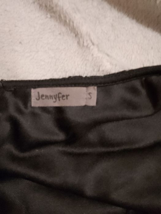 czarna ażurkowa sukienka S