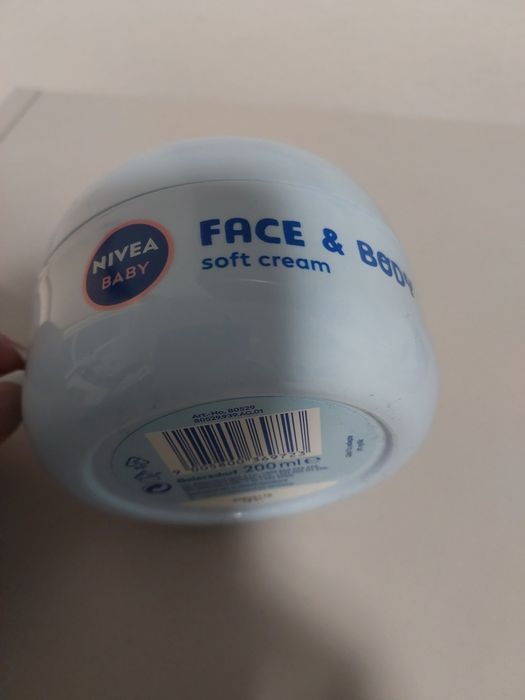 Nivea baby soft cream зволожуючий крем для обличчя та тіла, 200 мл