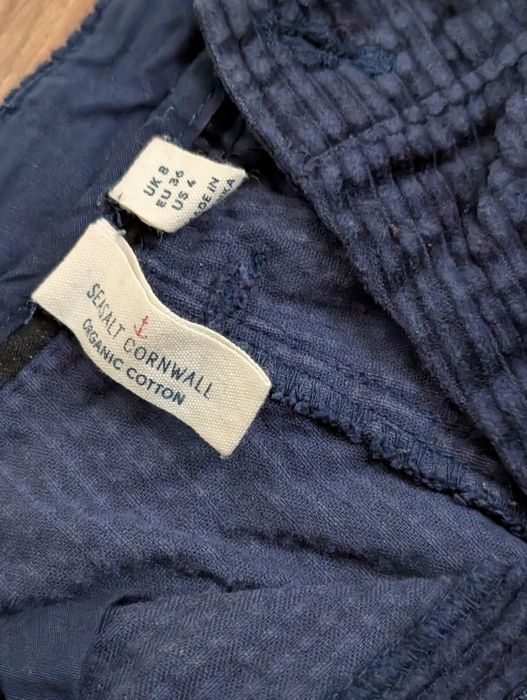 Вельветові сині широкі штани Seasalt Cornwall (S/36)