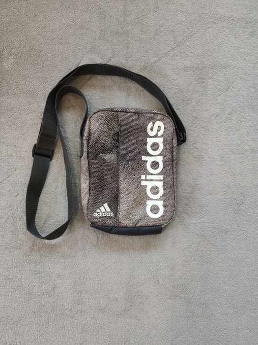 Saszetka / torebka Adidas szaro-biało-czarna