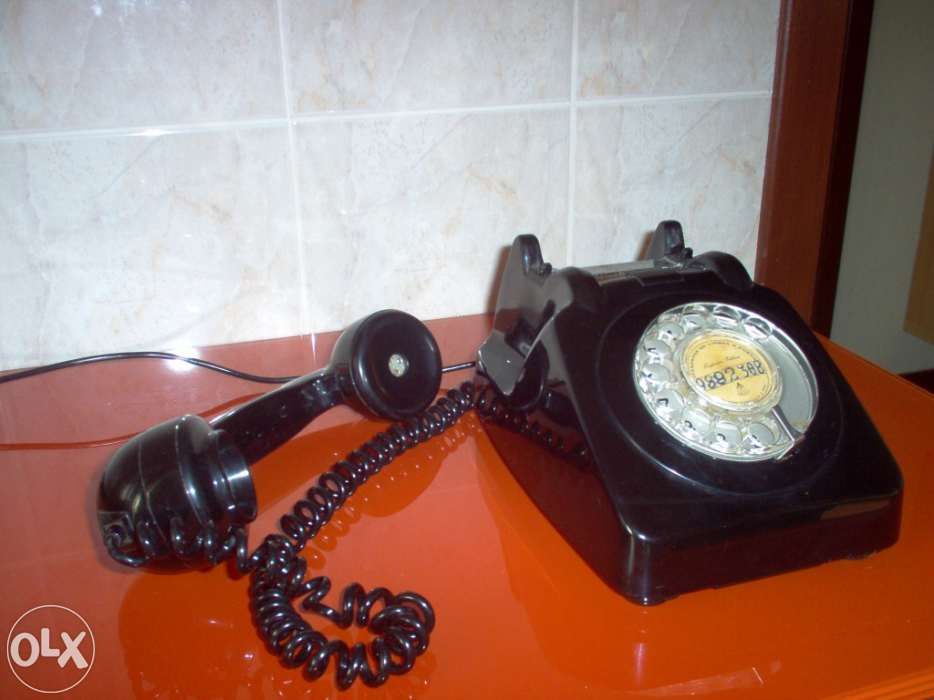 telefone preto vintage - melhor oferta