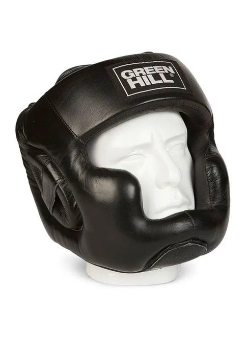Шлем боксерский "SUPER" GREEN HILL натуральная кожа