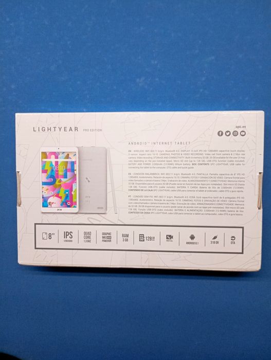Tablet 8 polegadas, SPC Pro Edition, novo e selado