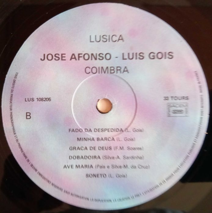 José Afonso / Luis Góis	- - - - -		Coimbra	- - - - -	LP