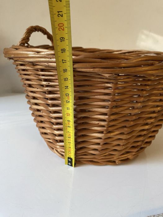 Kosz wiklinowy średnica ok. 31 cm, wysokość ok. 18 cm